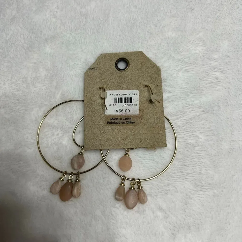 Anthropologie Seaside Hoop Earrings NEW
